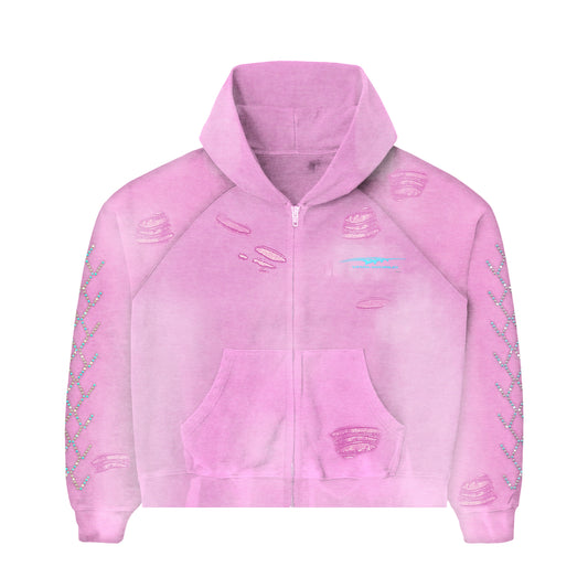 PINK CLAWSTONE HOODIE